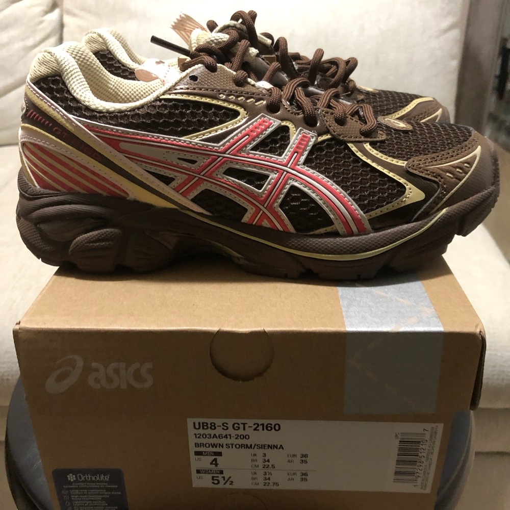 ASICS (UB8-S GT2160) MENS 4 - WOMEN 5.5 BROWN STORM/SIENNA